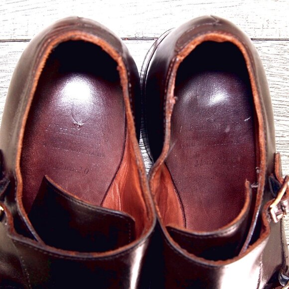 Allen Edmonds MORA 2.0 Monkstrap 9.5 D Brown * add $15 new Cedar Trees